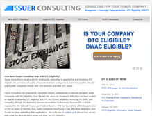 Tablet Screenshot of issuerconsulting.com